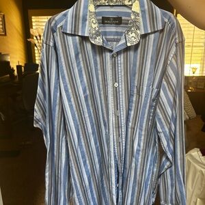 Bugatchi Men's Multicolor Striped Button Down Shirt